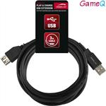 Speedlink, Play & Charge USB Extension Cable 3m (Black)  PS3